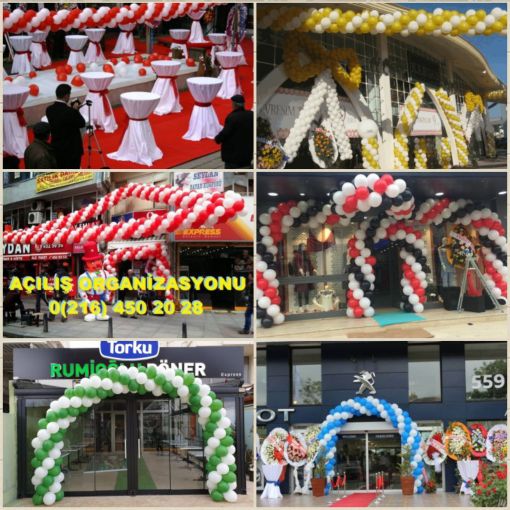 Beşiktaş İşyeri Açılış Organizasyonu, Mağaza açılış organizasyonu, balon süsleme